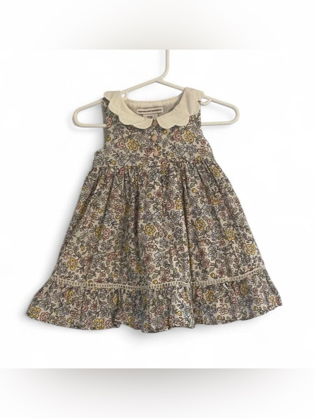Cupcakes and Cashmere Baby 12 Month Floral Sleeveless Ruffle Frilly Dress